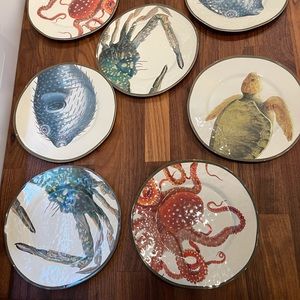 Pottery Barn Salad Plates 9” set of 7